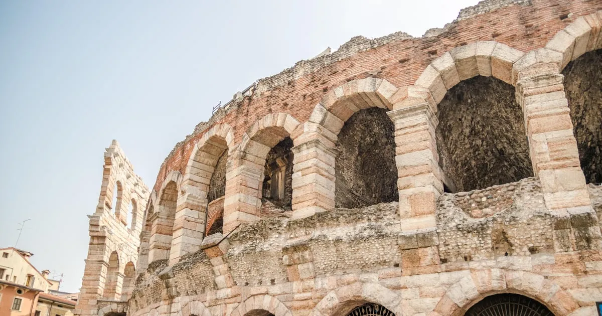 Forty-five minutes inside the amphitheatre with a guide, from the arches to the upper tiers, the Arena di Verona, opera houses in Italy
